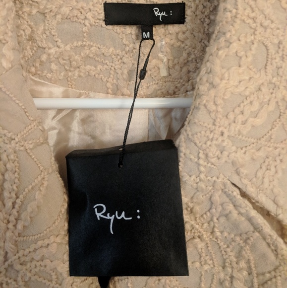 Beautiful New Wool Coat with Artistic Detailing - Picture 6 of 8